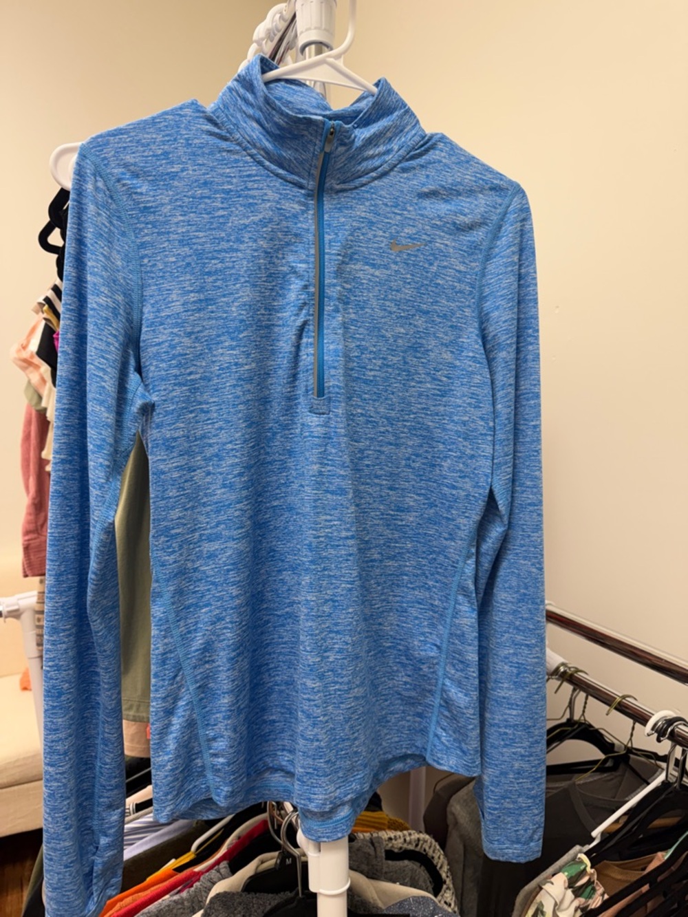 Nike Light Blue Heather Dri-FIT Running Top
